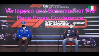 F1 2021 Imola GP | Max Verstappen and Mick Schumacher Pre Race Press Conference