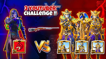 🔥 3 YOUTUBER PHARAOH PRO PLAYERS CHALLENGED ME 🥵 SAMSUNG,A7,A8,J4,J5,J6,J7,J9,J2,J3,J1,XR,A4,A5,A6