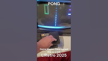 LIRetro 2025, PONG, Game Master Dave owned as a kid...