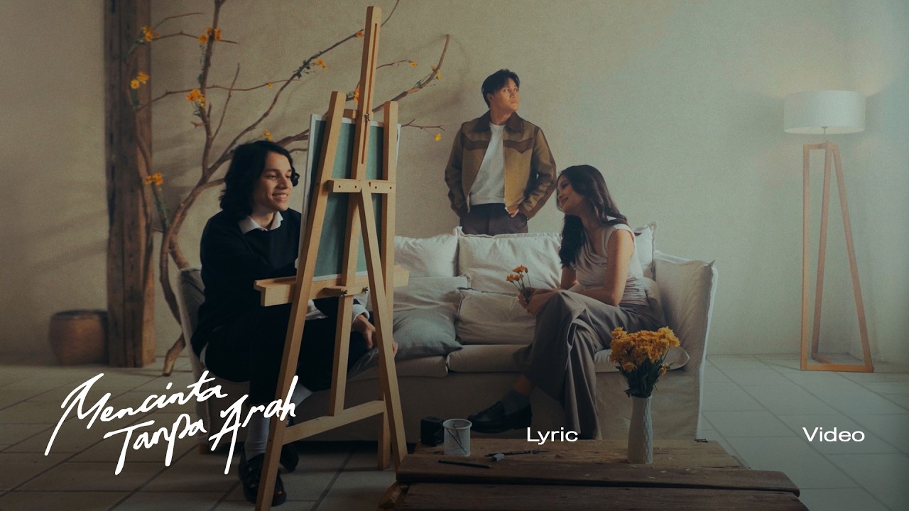 Rizky Febian - Mencinta Tanpa Arah (Official Lyric Video)