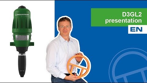 Dosatron presents: The D3GL2 Fertilizer Injector