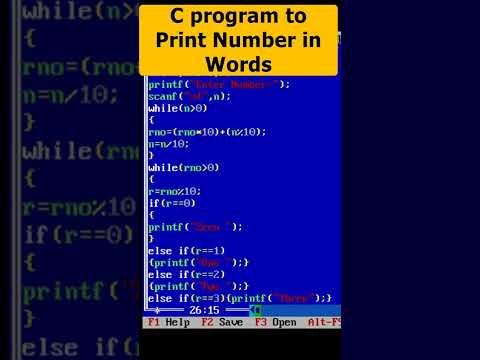 C program to convert digit into words using if else Part 66 | C Programming #cprogramming