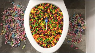 Will it Flush? - Skittles and Lollipops