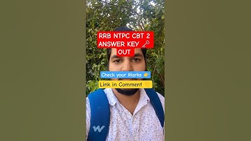 RRB NTPC CBT 2 ANSWER KEY OUT  । RRB NTPC CBT 2 ANSWER KEY । NTPC SAFE SCORE । #rrbntpc