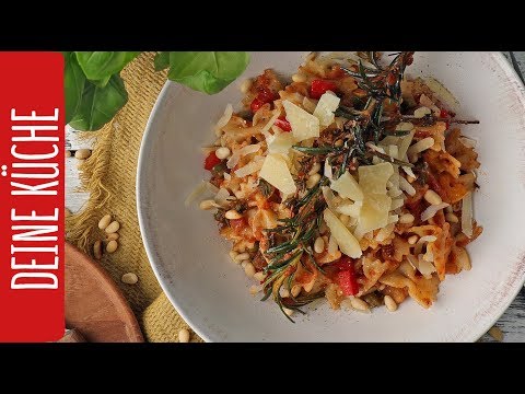 Video: Gerichte Mit Pasta Farfalle: Schritt-für-Schritt-Fotorezepte Zur Einfachen Zubereitung