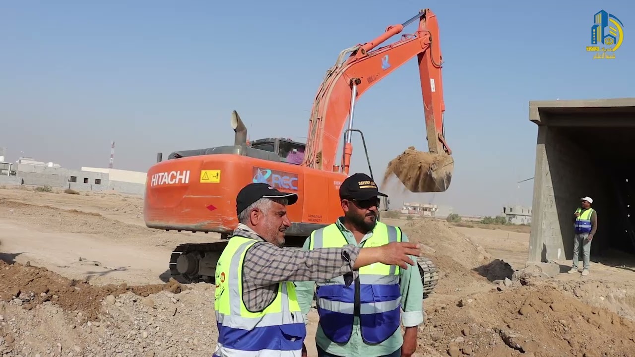 جانب من اعمال تاهيل شارع الصالحية شارع عتبة والربط مع الطريق الدولي