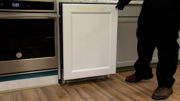 Installation for Custom Panel Under-Counter 24" Dishwasher Stainless Steel Tub