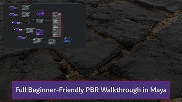 Full Beginner-Friendly PBR Walkthrough in Maya 🔥 Including AO Normal and Displacement