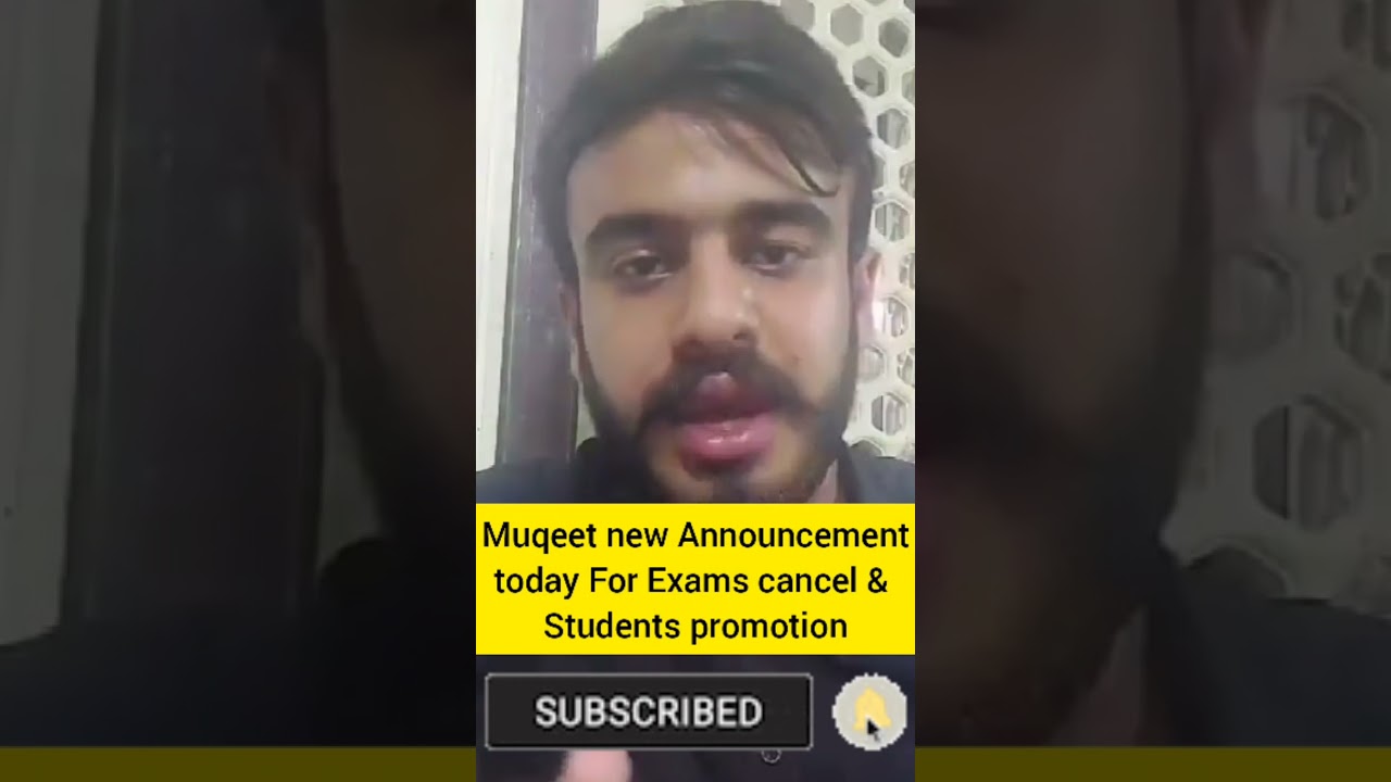 Big news😱 Muqeet today new Announcement Students protest against exam cancel-Shafqat Mehmood 