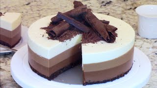 Tickle your palate with this delightful triple chocolate mousse cake.
it is super easy to make. so refreshing and delicious. ingredients for
the crust:...