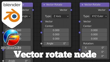 How vector rotate node works in Blender | Blender geometry nodes