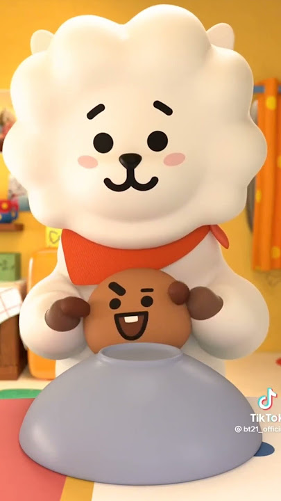 aww this is so cute 🥺💜 #shooky #rj #bts #bt21 #suga #jin 💜💜