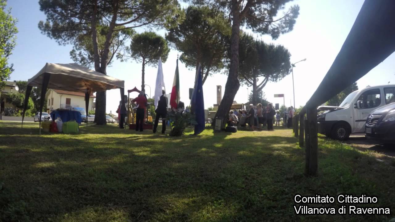 Timelaps intitolazione del parco a Villanova di Ravenna