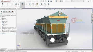 Solidworks Train Modelling Tutorials - S01 E03: EMD Locomotive Body Part 3 [English]