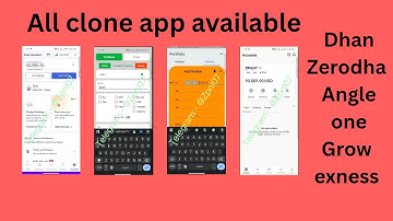 Dhan clone app Zerodha clone app Exness clone app Angel one clone app