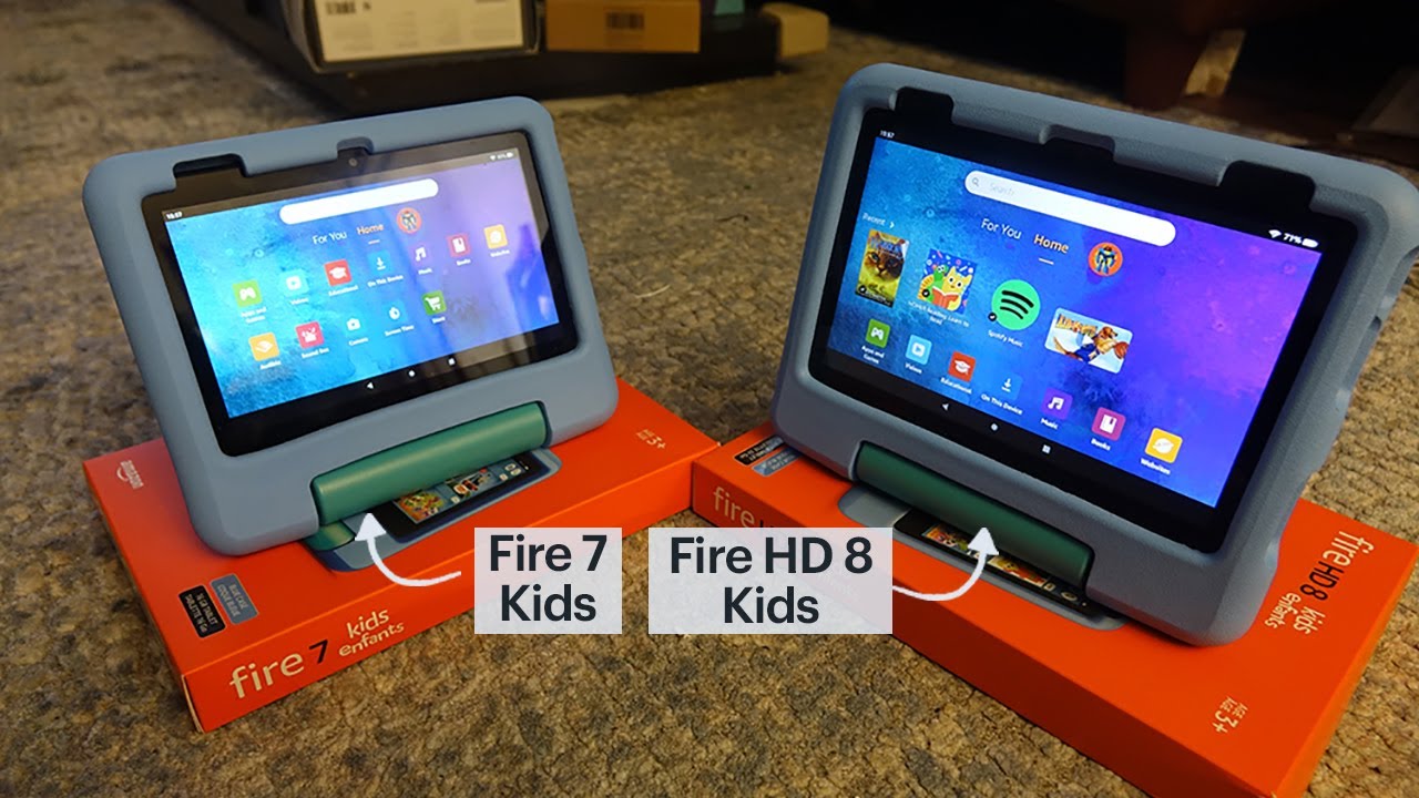 Fire HD 8 Kids tablet , 8-inch HD display, ages 3-7, Red (2022)