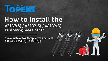 TOPENS A3132(S) / A5132(S) / A8132(S) Gate Opener Installation Video