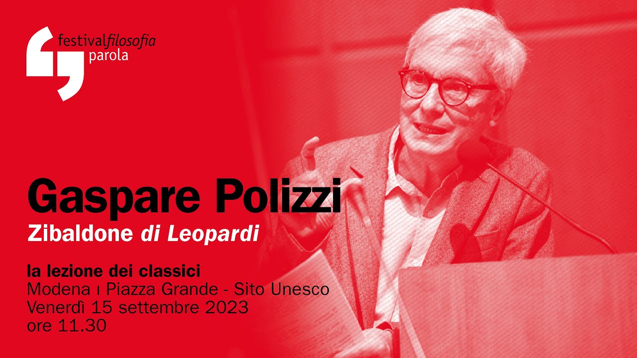 Gaspare Polizzi | Zibaldone | festivalfilosofia 2023