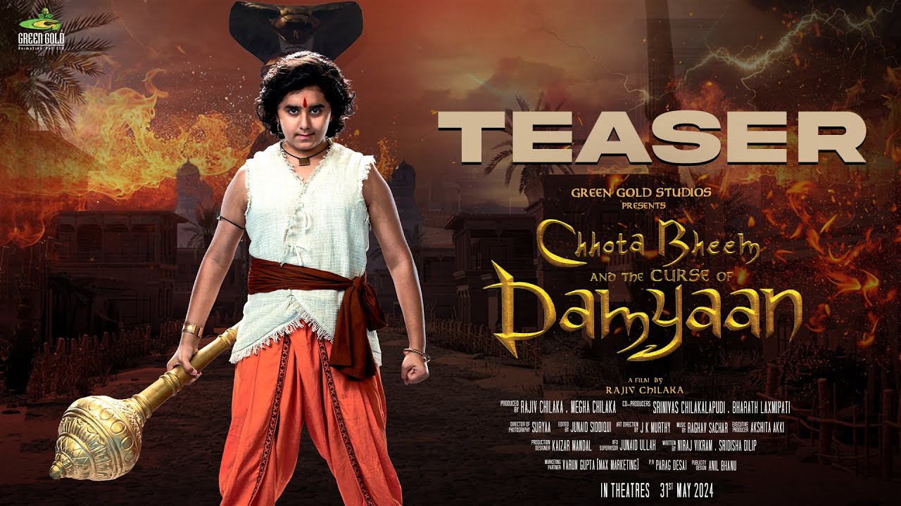 Chhota Bheem and the Curse of Damyaan   Official Theatrical Teaser  Rajiv Chilaka  Anupam Kher