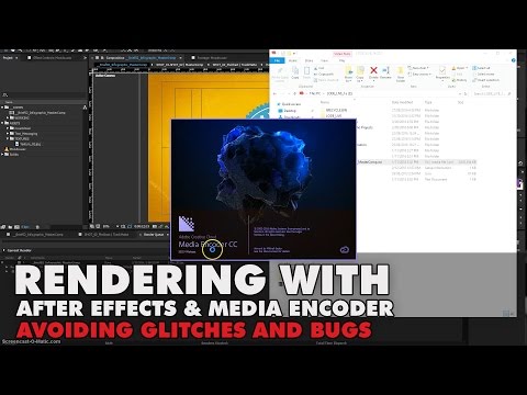 Fixing After Effects and Media Encoder Rendering Bugs and Glitches