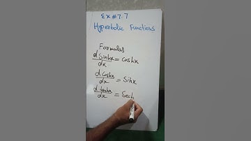 All formules of Derivatives of hyperbolic functions|| Thomas Calculus