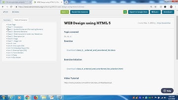 Web Design using HTML-class 4 order list css list style   part 3