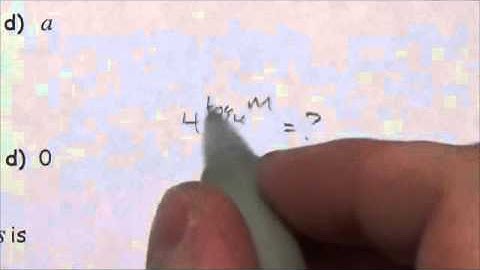 Math 30-2 Logarithms Review MC#5