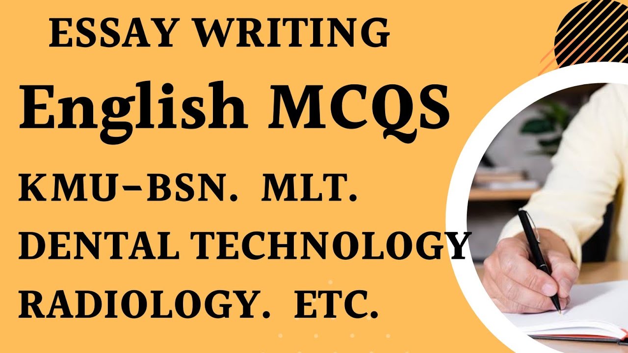 essay writing mcqs pdf