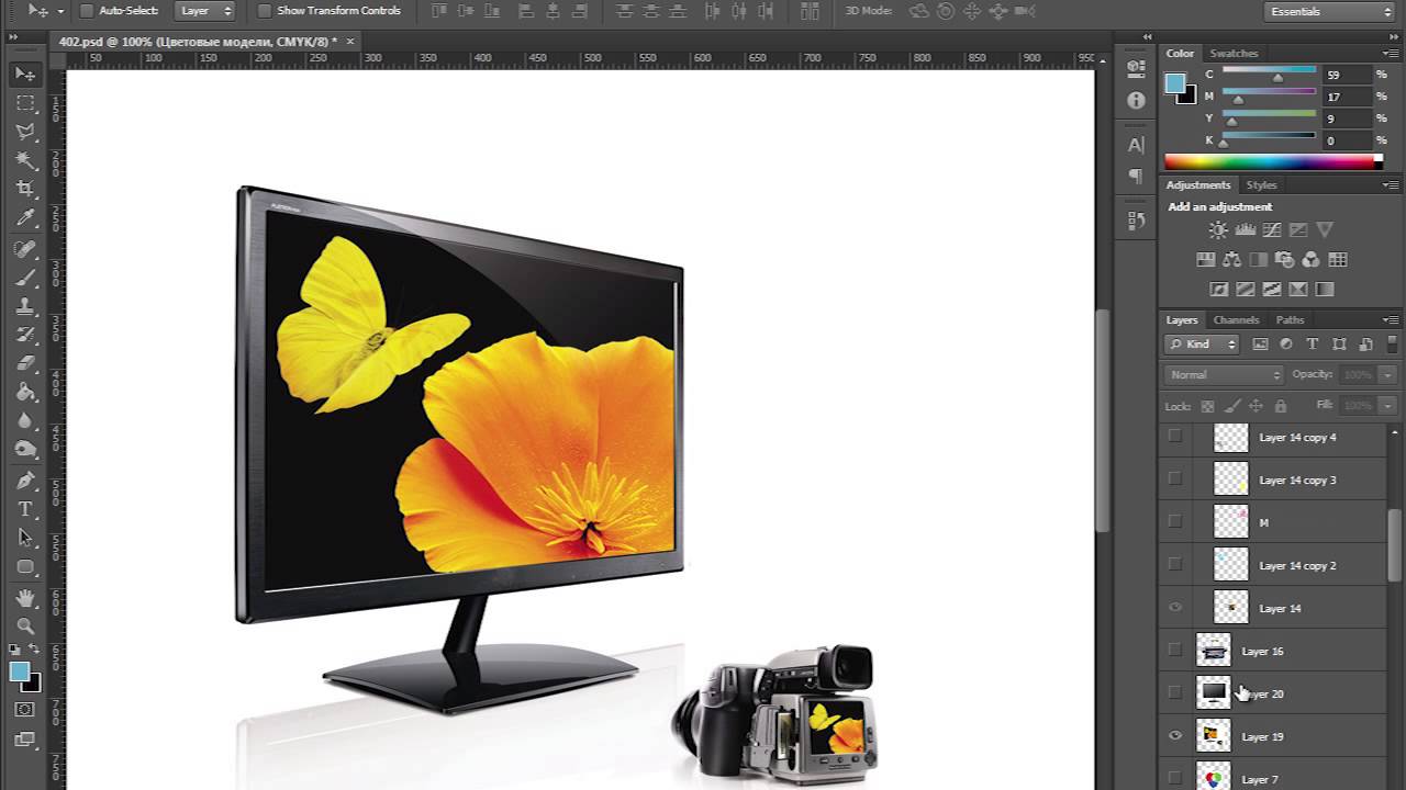 Цветовые модели CMYK, Lab, HSB, RGB