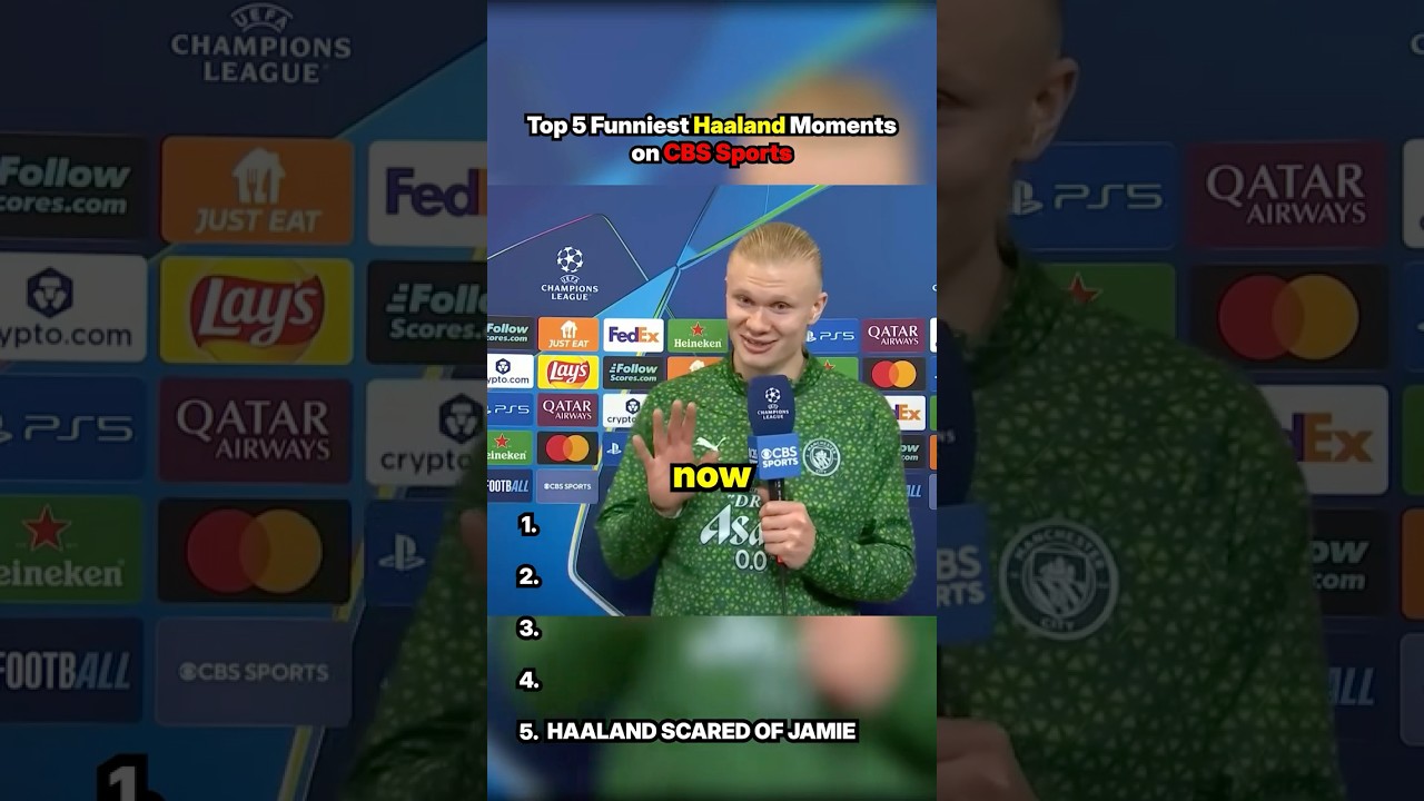 Top 5 FUNNIEST Haaland Moments on CBS Sports ⚽🤣