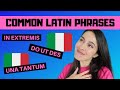 COMMON LATIN PHRASES IN ITALIAN