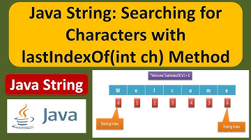 Java String Tutorial: Searching for Characters with lastIndexOf(int ch) Method  | Java Tutorial