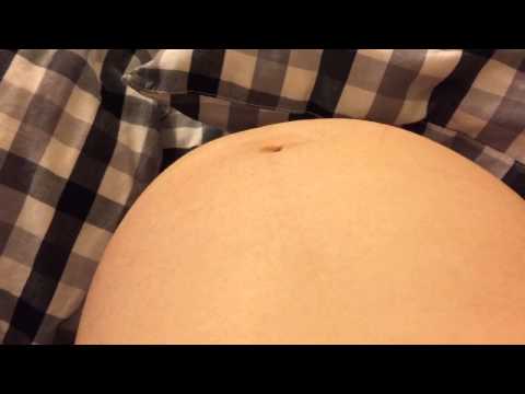 37週— 肚皮胎動畫面捕捉｜37 Weeks Pregnant Fetal Movement