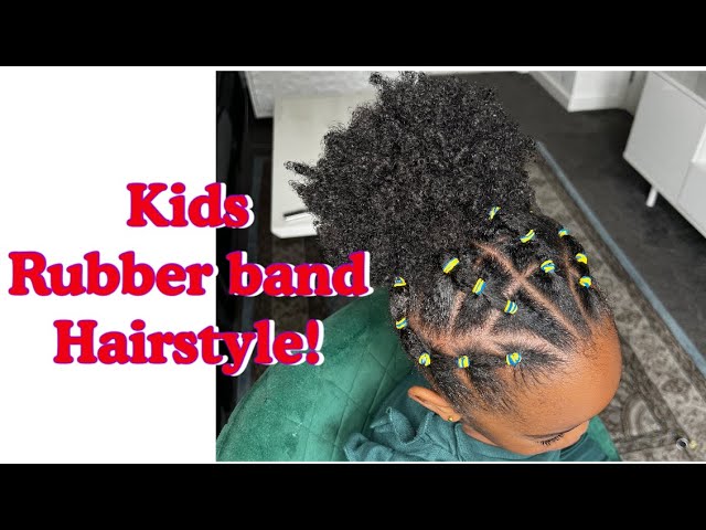 Rubber ban hairstyles for kids | Kids curly hairstyles, Natural hairstyles  for kids, Kids hairstyles