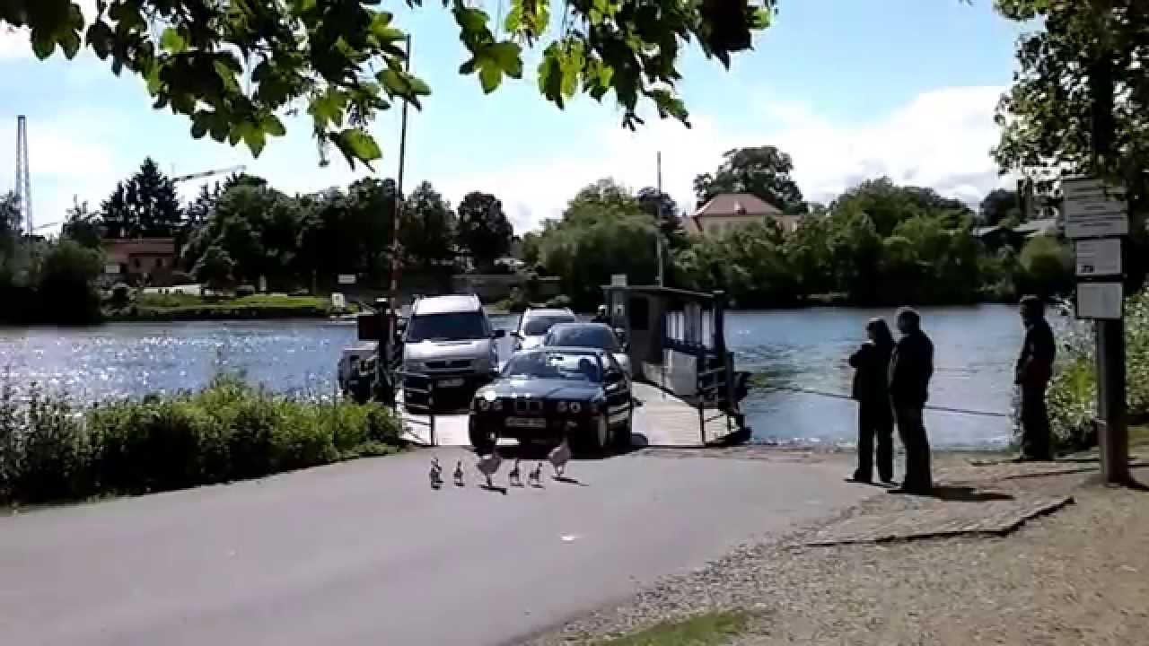 Fähre zwischen Edingen-Neckarhausen und Ladenburg. Паром между Некархаузеном и Ладенбургом