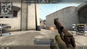 Csgo 1v3 clutch with a Deagle & ace!