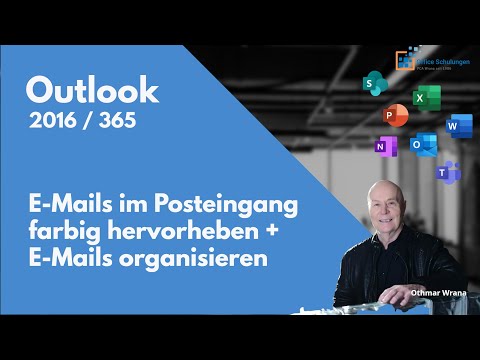 E-Mails im Posteingang farbig hervorheben und E-Mail Postfach organisieren