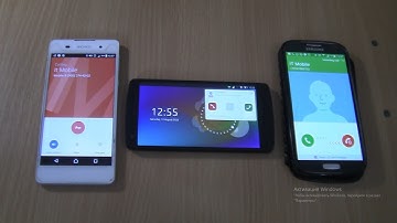 Incoming call & Outgoing call at the Same Time Nexus 5 Ubuntu Touch+Samsung Galaxy S4  black +Sony