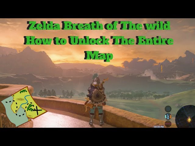 Map of Legend of Zelda: Breath of the Wild [G78] with markers in