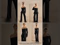 Women's Elegant Fashion Off Shoulder Solid Color Single-Breasted Blazer Jacket & Loose S…