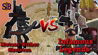 Mutant Wither Skeleton vs Infamous Legends | Minecraft Mob Battle