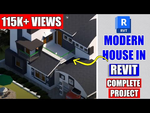 revit-complete-project-#9-|-modern-house-design-in-revit-|-indian-house