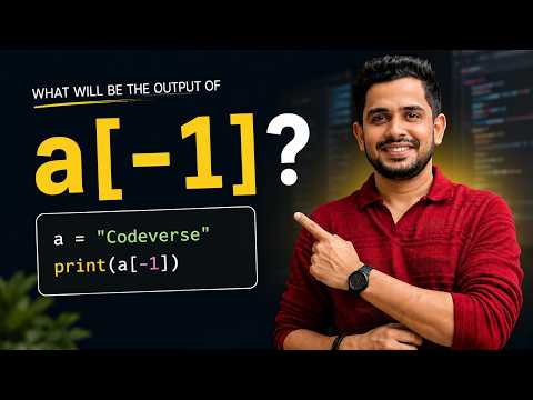 Negative indexing in python