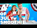 4th of JULY SMOOTHIE CHALLENGE | Piper Rockelle