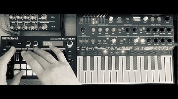 Roland MC-101 & Arturia Microfreak - Electronica