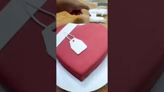 How To Make HEART shaped cake with fondant.fondanttoppers fondantdecorations fondant