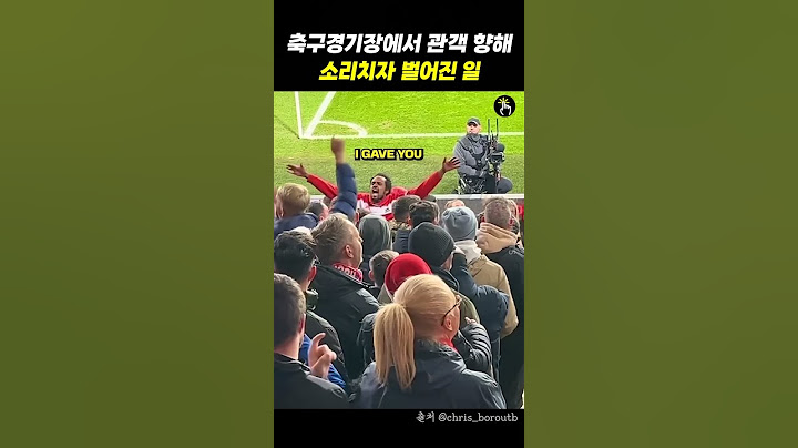축구경기장에서 관객 향해 소리치자 벌어진 일