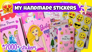 My Handmade Stickers Collection / diy sticker kaise banate hain / sticker book