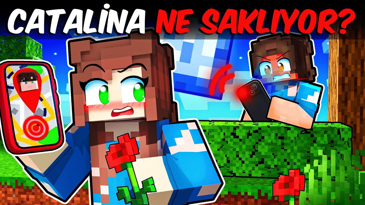CATALİNA'YI TAKİP ETTİM (Büyük Sır Ortaya Çıktı) - Minecraft