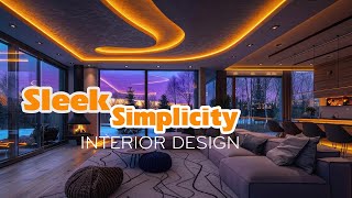 Sleek Simplicity:  Exploring the Essence of Modern aesthetic Interior Design | 4k Relaxing Music